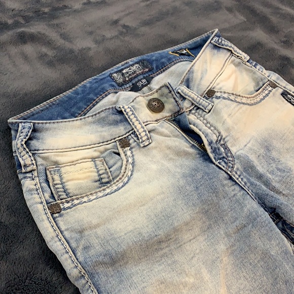 Silver Suki Light Washed Jeans Size 27 - Picture 3 of 8